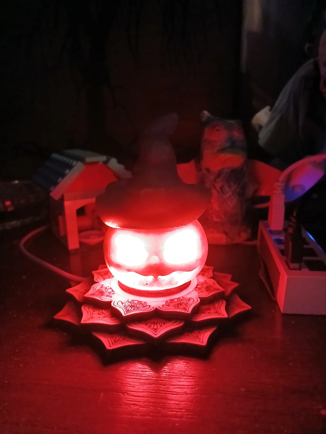 Orange Calcite Halloween Witch Hat Pumpkin Carving - photo 3