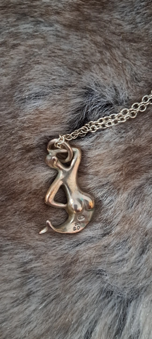 Georg Jensen Sterling Silver Mermaid Pendant Necklace - photo 3