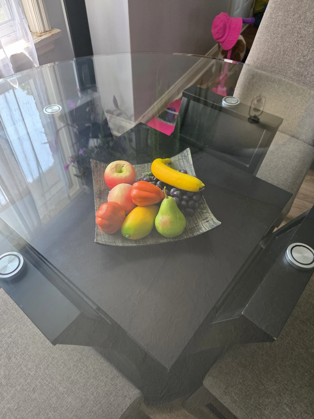 Glass Dining Table with 4 Chairs - photo 5
