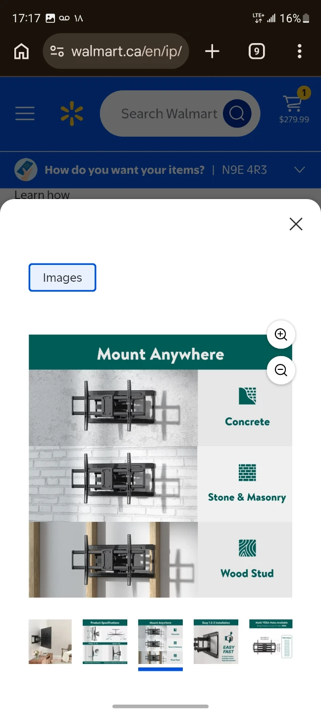 TV Wall Mount - Tilting, Swiveling, Full Motion