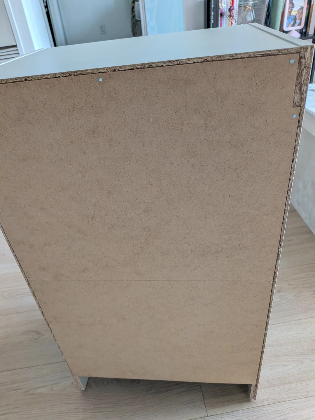 Two light Beige 2-shelf nightstand - photo 3