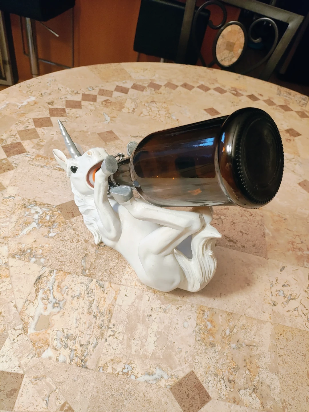 DWK 'Wine of Purity' White Unicorn Wine Bottle Holder (2018) - photo 3