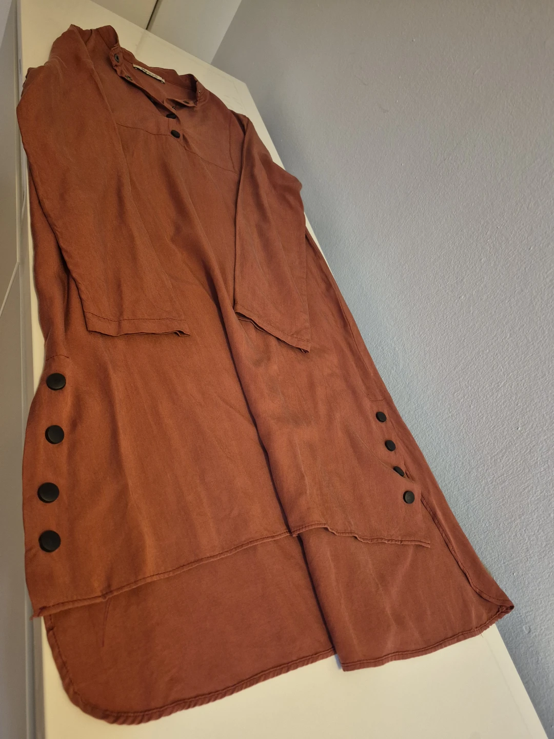 Women's Linen Blend Pants - Terracotta - photo 3