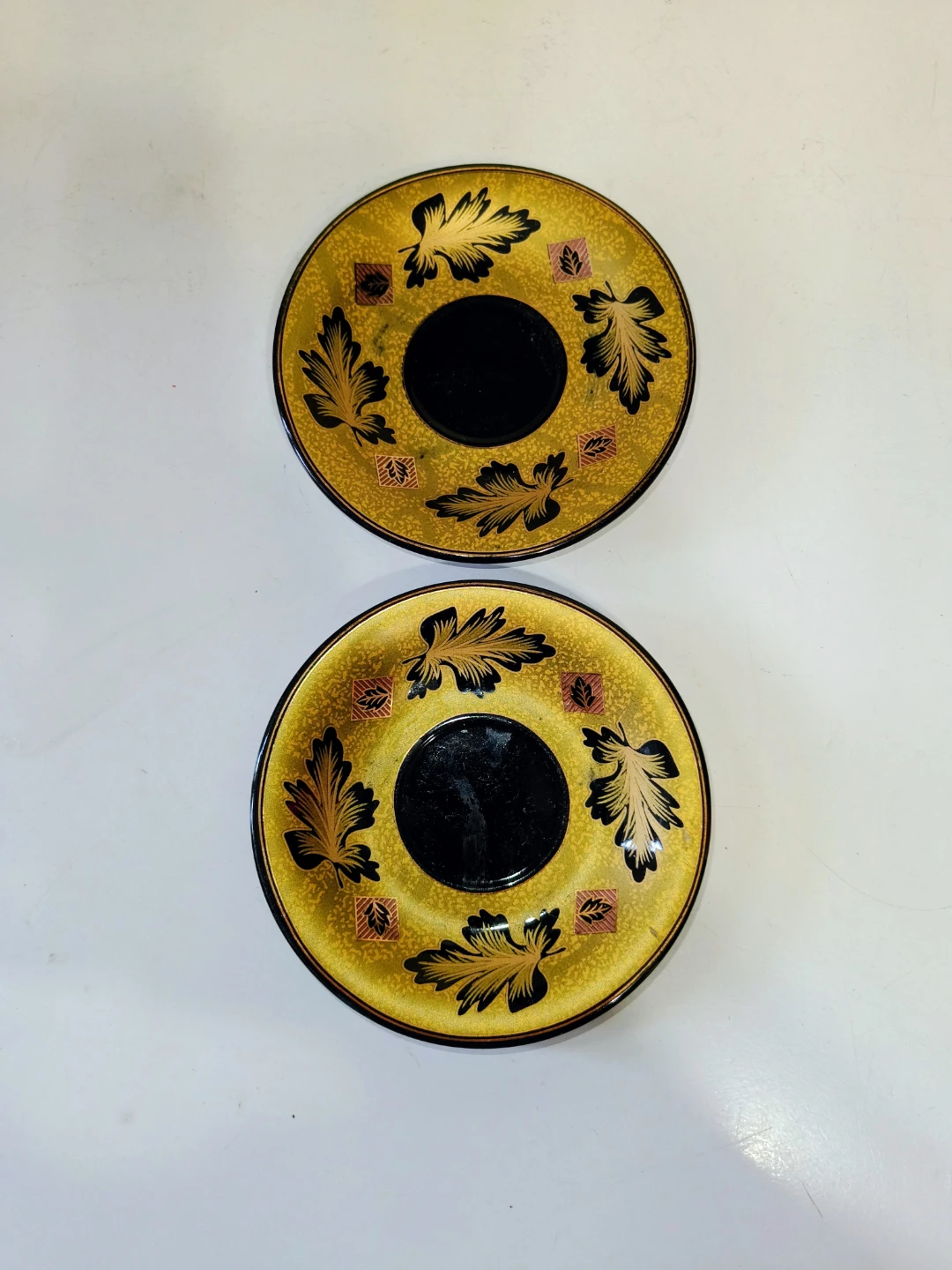 Gold Fine China Porcelain Saucers