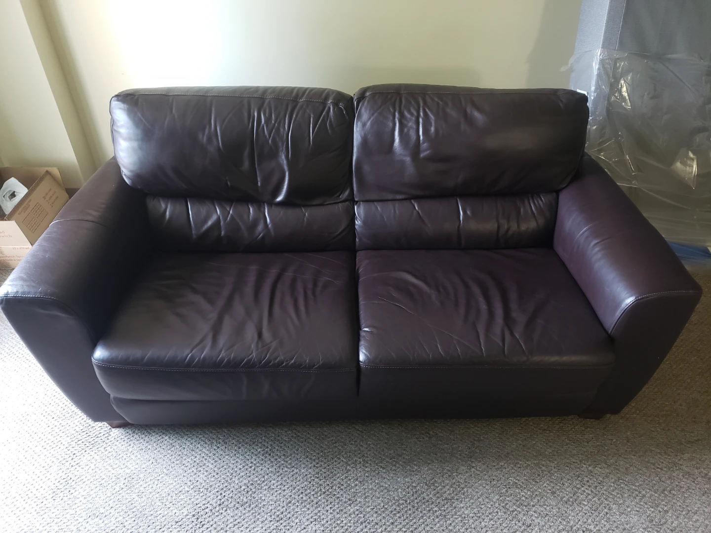 Real Leather 2 Seater Couch