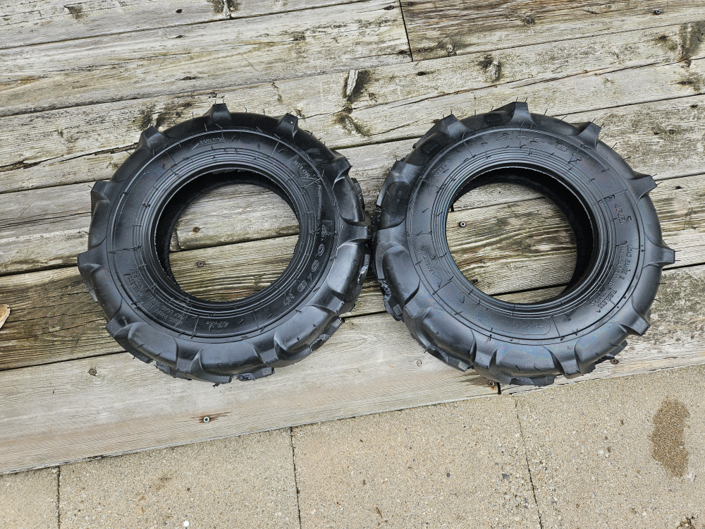 2 x Tractor Tires 4.80/4.00-8 Tubeless