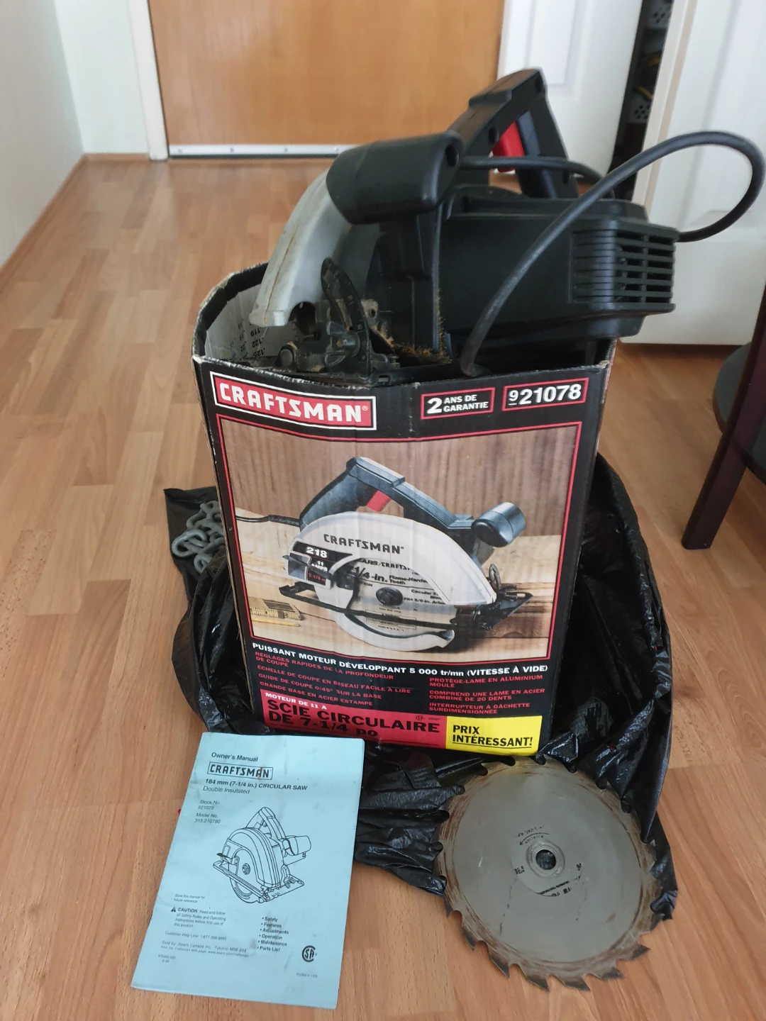 Circular saw 7 1/4 "