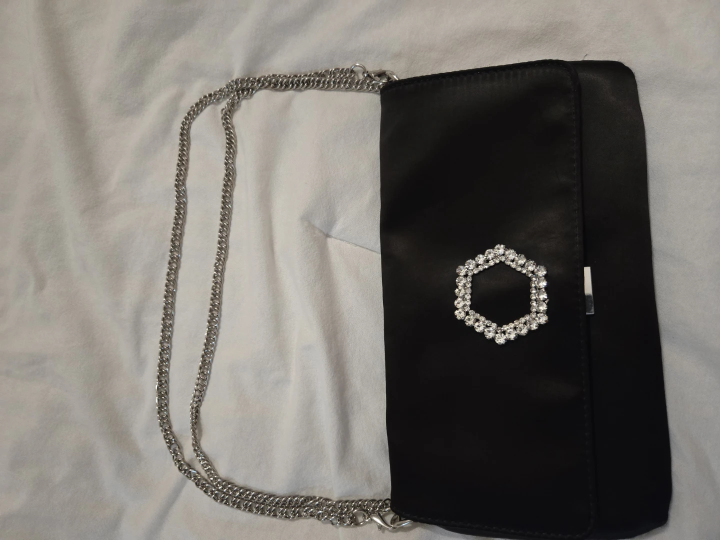 Steve Madden Black Clutch with Rhinestone Detail - photo 5