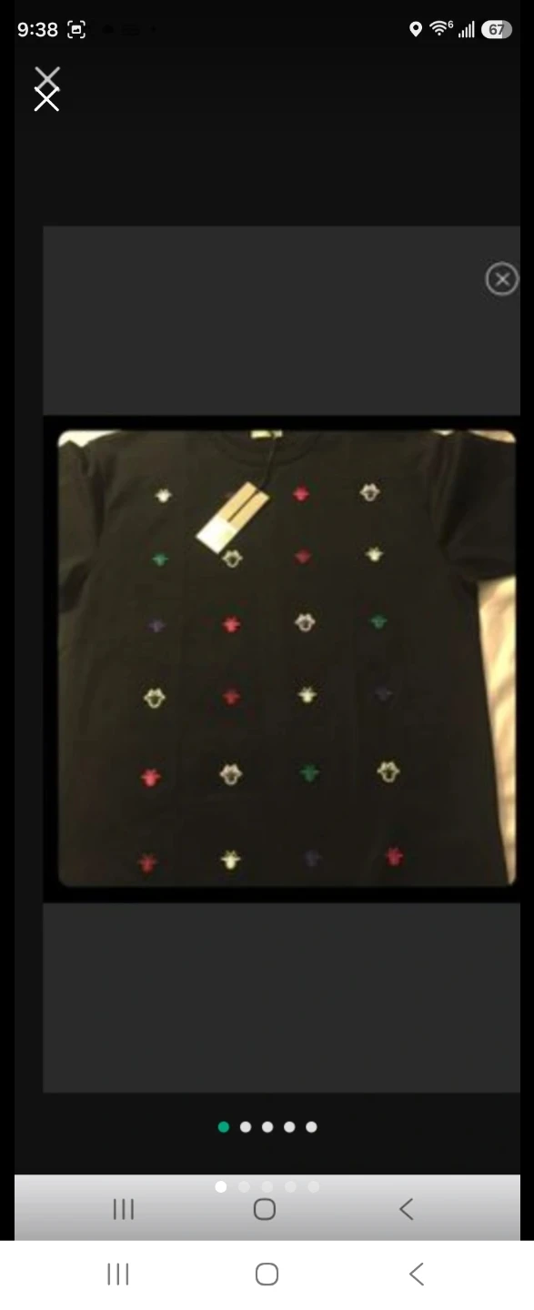 Dior Bee Embroidered Black T-Shirt Size M - photo 5