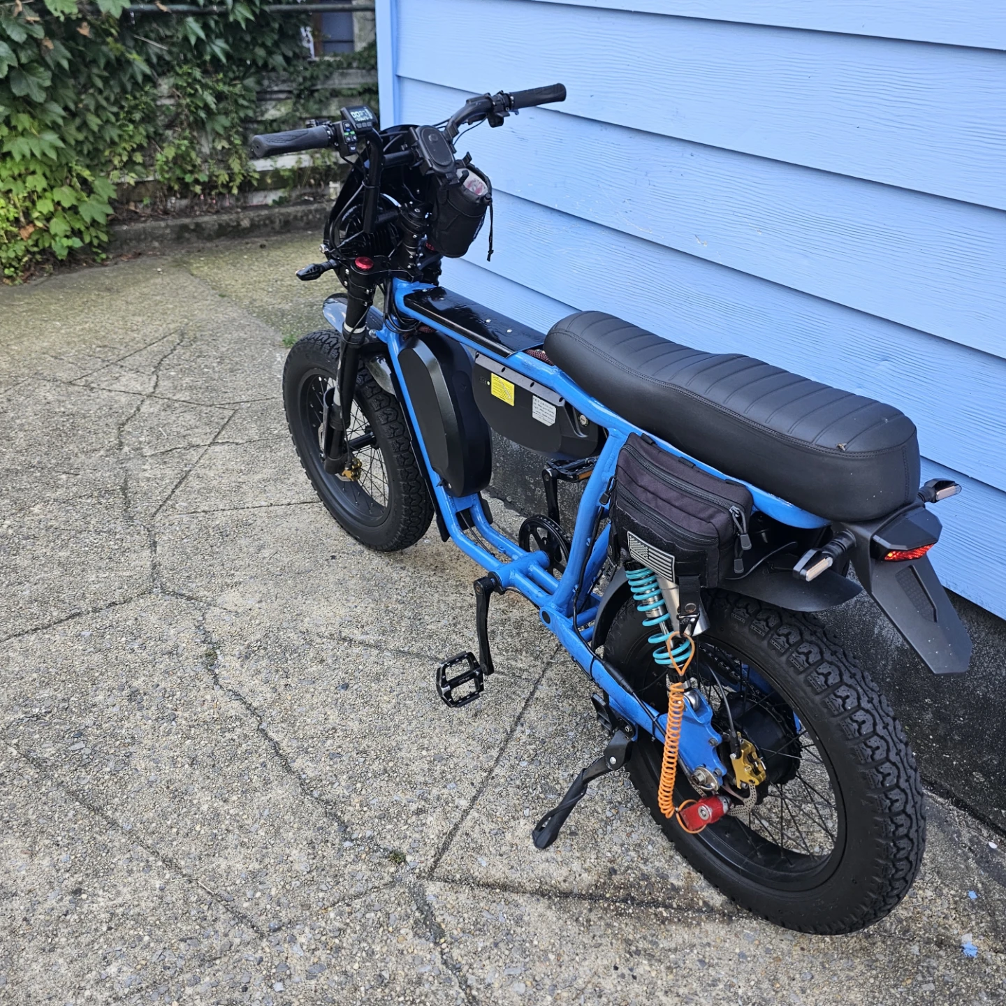 Blue Electric Fat Tire Bike - photo 2