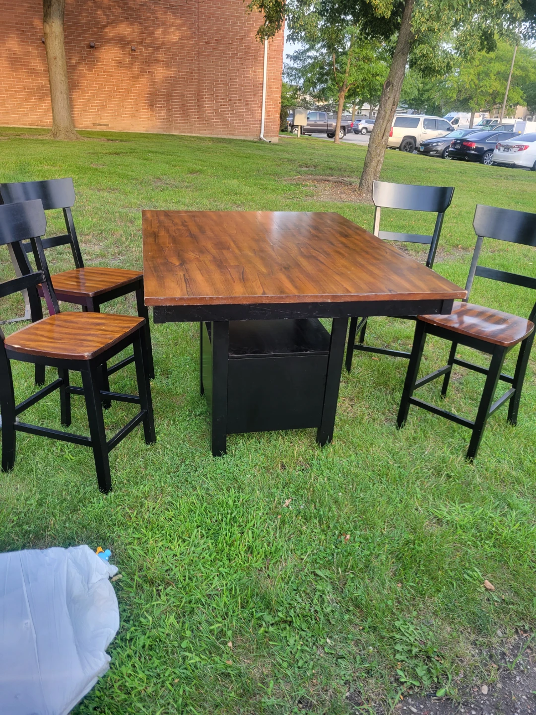 Square Counter Height Dining Table Set