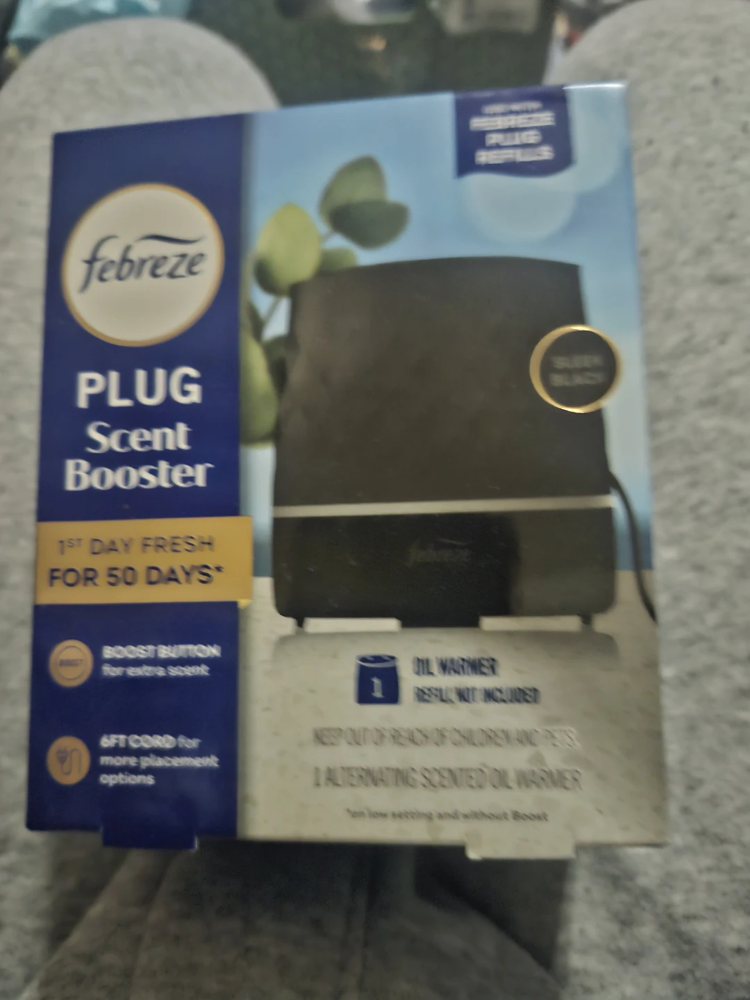 Febreze Plug Scent Booster Oil Warmer - Black
