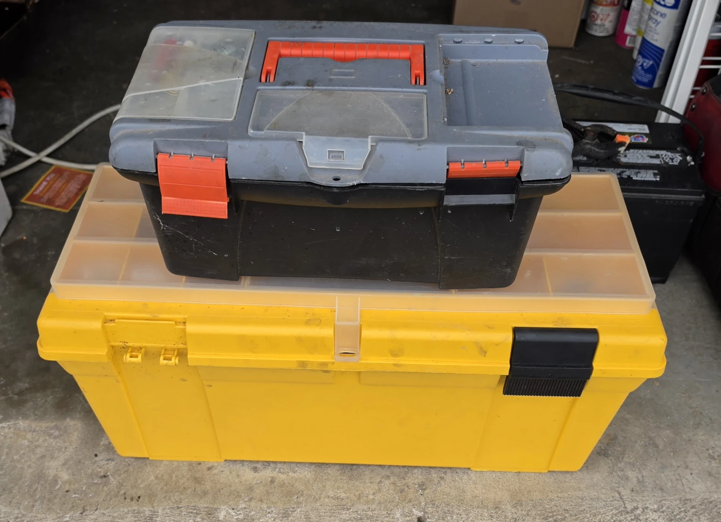 Two Toolboxes with Assorted Tools