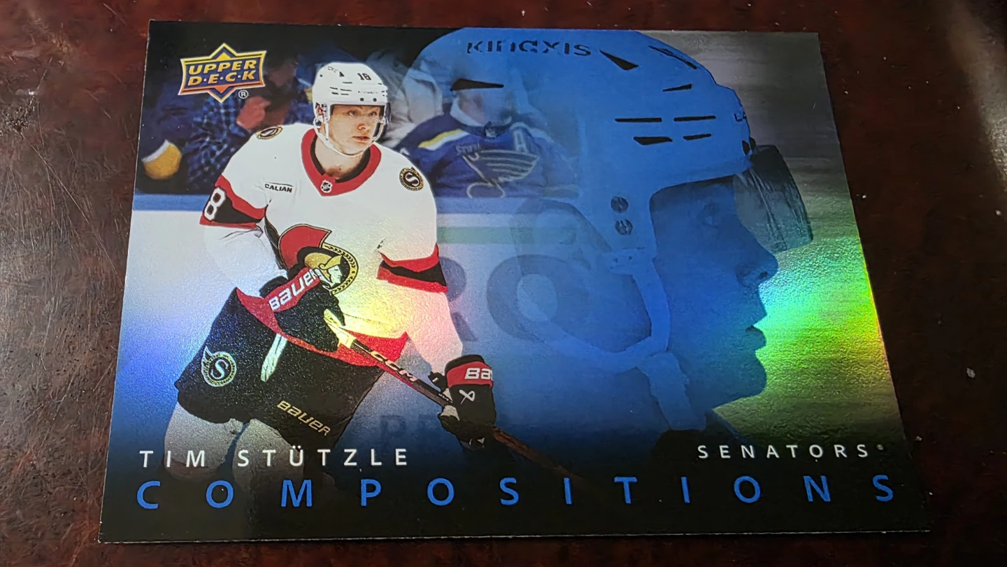Upper Deck Tim Stützle "Compositions" Hockey Card CMP-21
