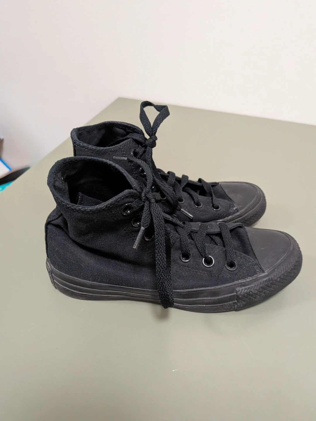 Converse All Star High Top Black Monochrome Sneakers - photo 2