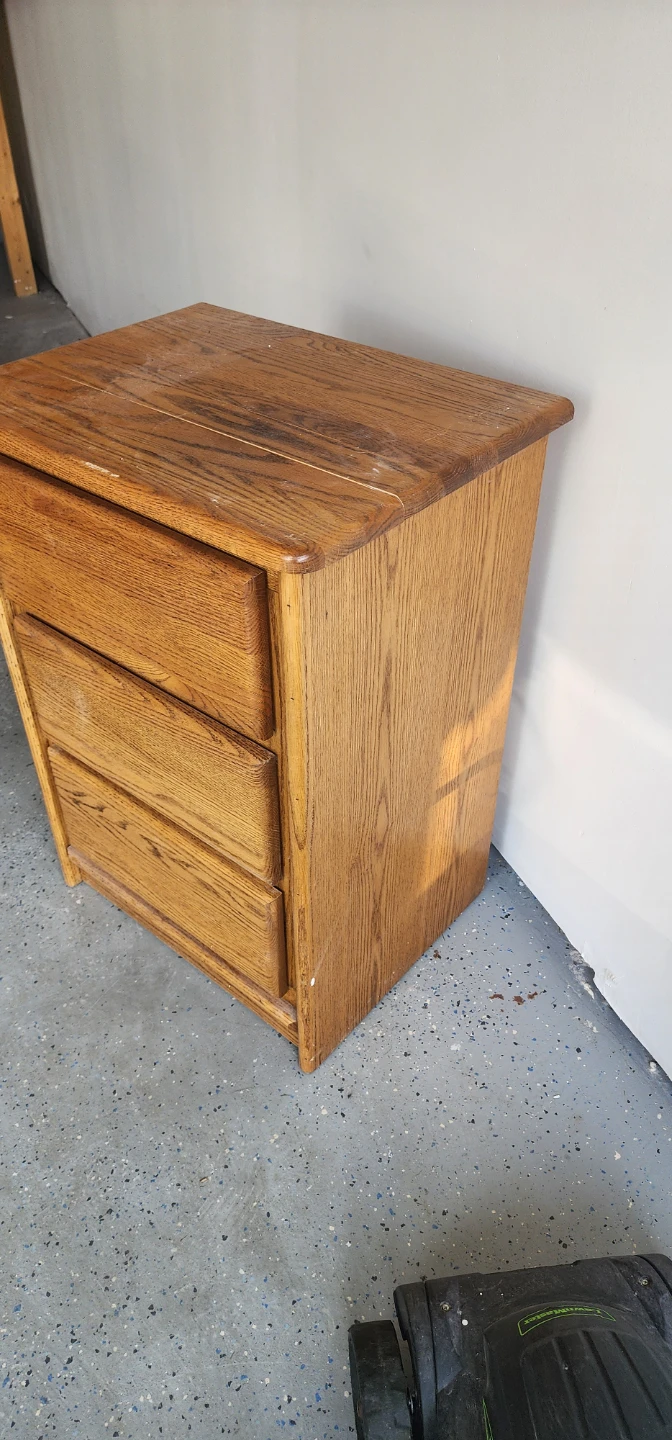 Wooden 3-Drawer Chest