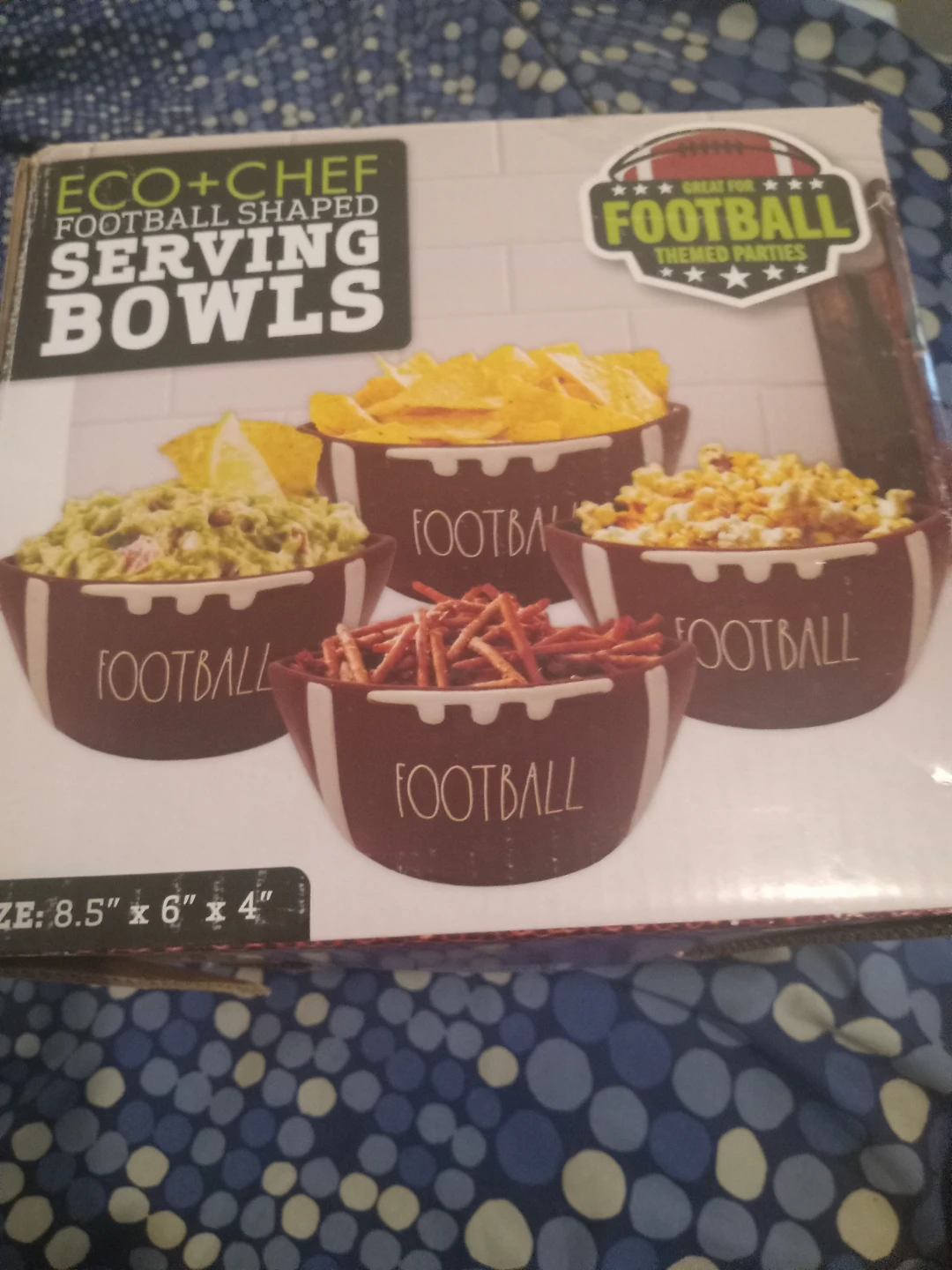 Eco+Chef Football Shaped Serving Bowls