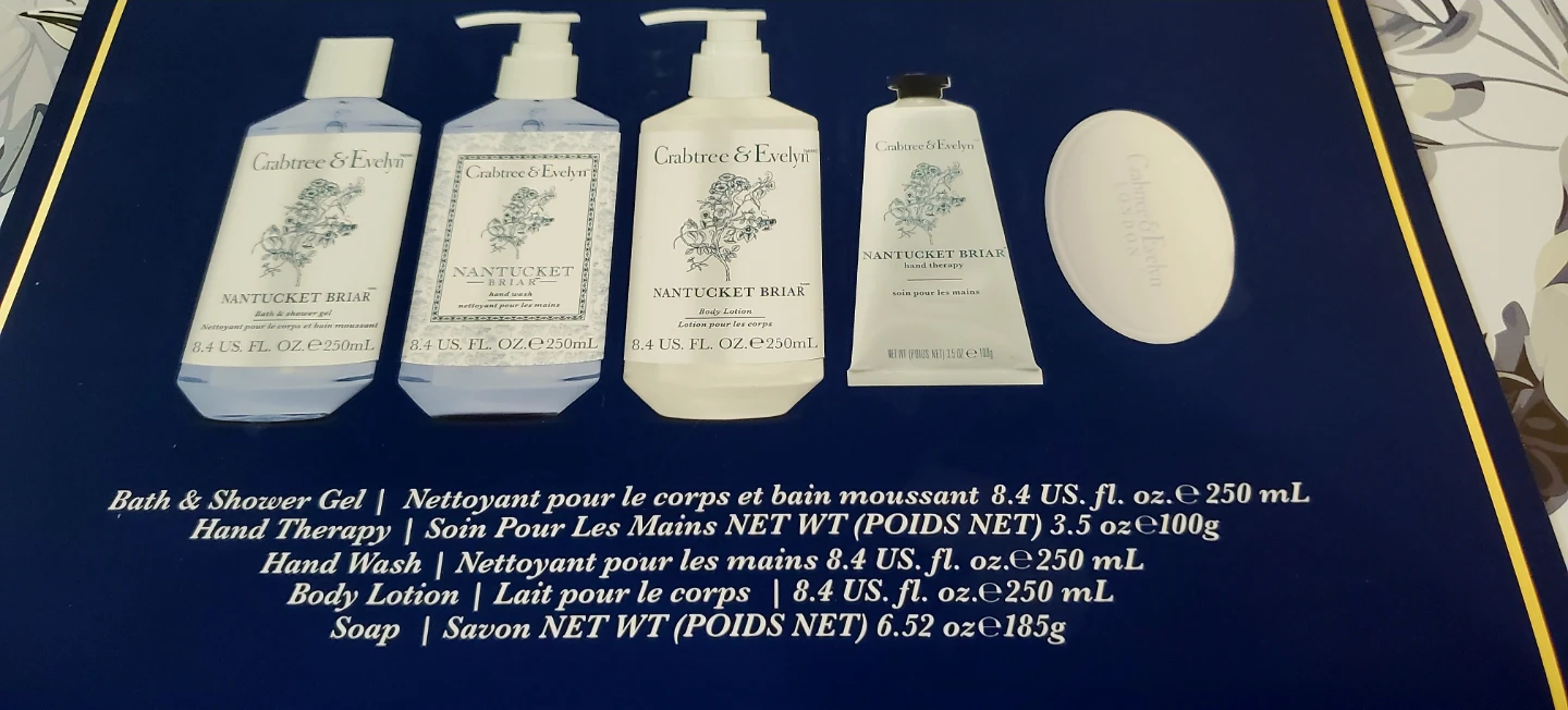 Crabtree & Evelyn Nantucket Briar 6-Piece Body Care Tin Set - photo 3
