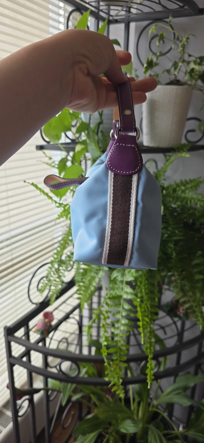 Vintage Y2K Coach Baby Blue Nylon Mini Bag - Like New - photo 3