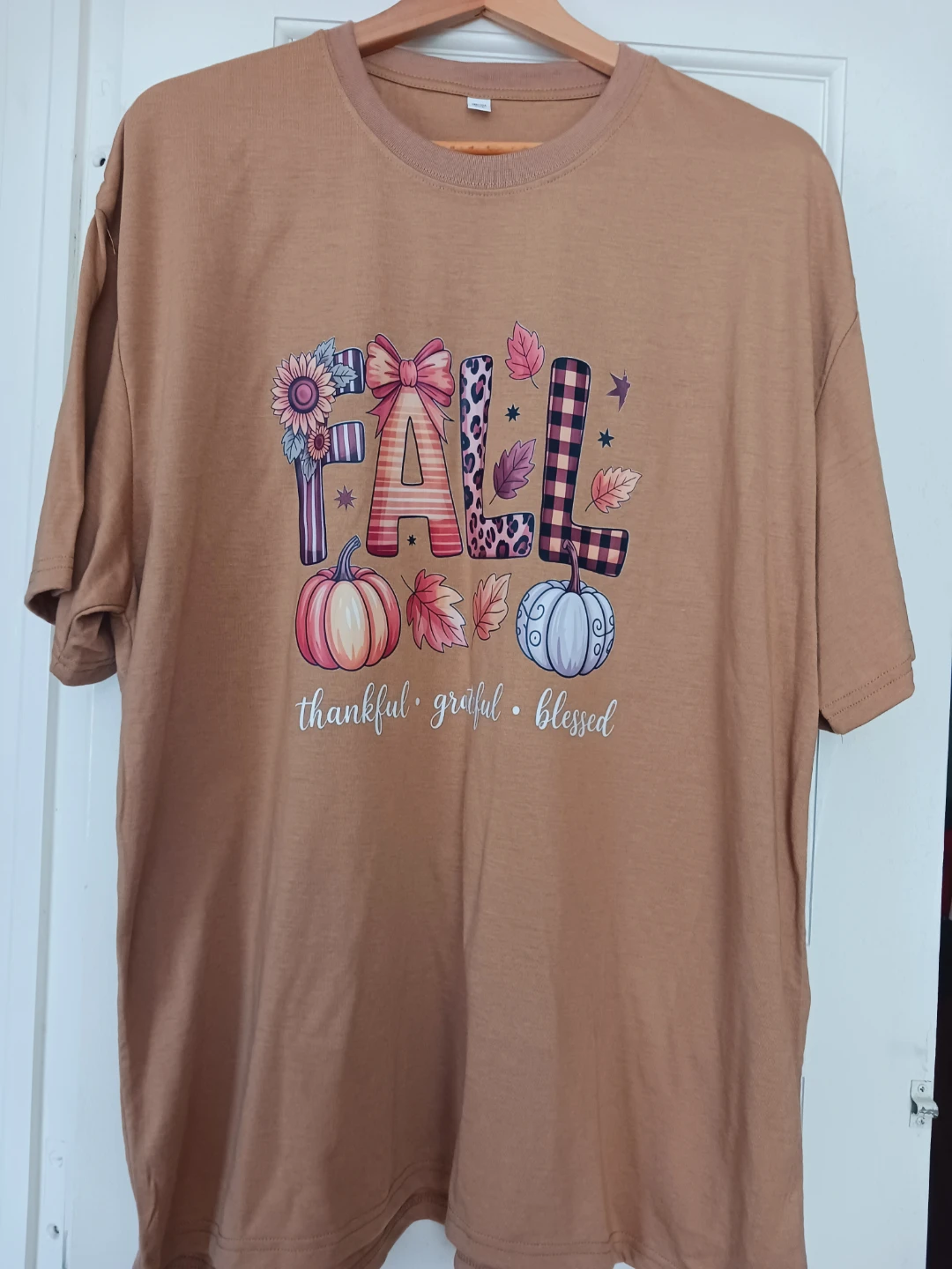 New !!! T-shirt "Fall. thankful-grateful-blessed" 2XL - photo 3