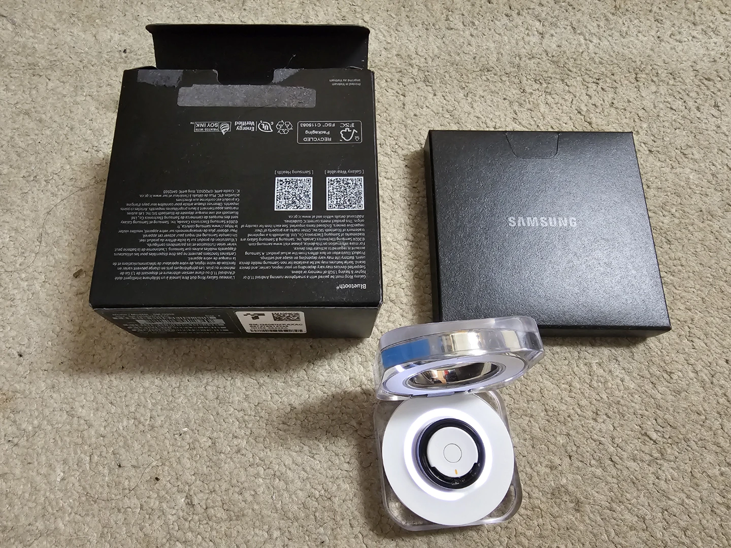 Like new Samsung Galaxy Ring Black Titanium Size 8 - photo 2
