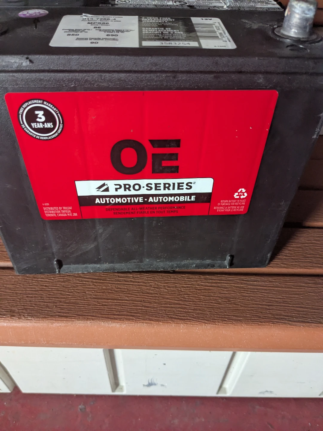 PRO-SERIES Automotive Battery 010-7286-4 - photo 2