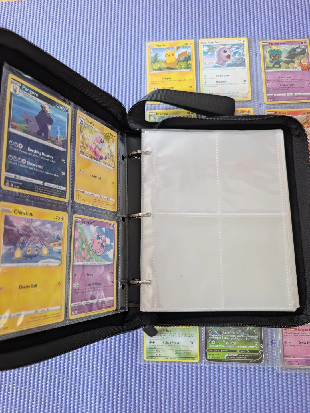 Assorted Pokémon Trading Cards with New Binder - photo 3