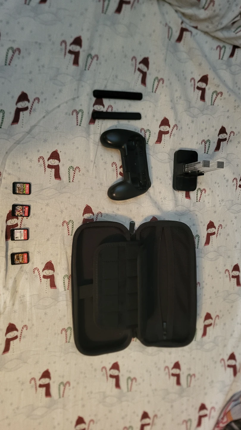 Nintendo Switch Accessories + 4 Games Bundle