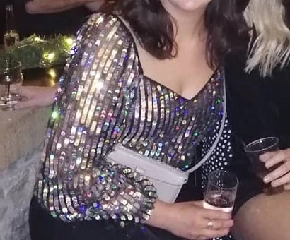 ASOS Sequin Long Sleeve Crop Top - photo 2