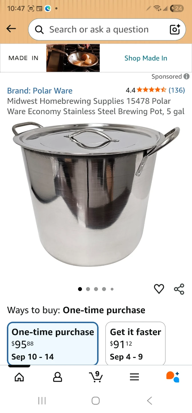 Stainless Steel Stock Pot with Lid - photo 4