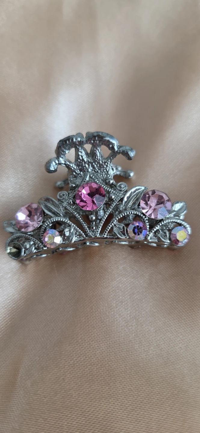 Rhinestone Claw Metalic Hair Clip
