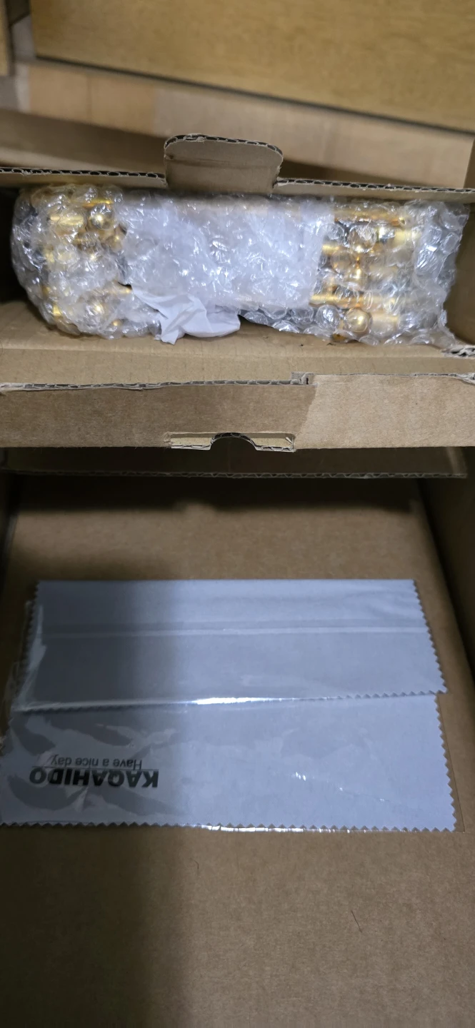 KAQAHIDO 4-Tier Gold & White Serving Tray Set - photo 3