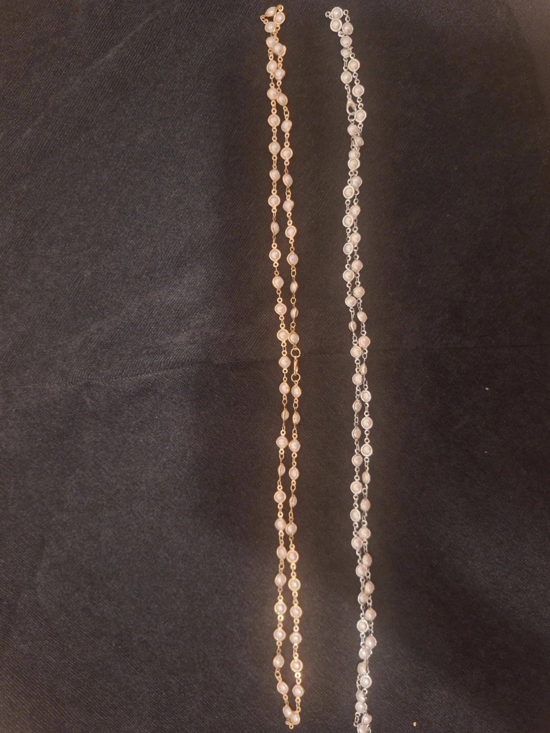 Pearl Bead Necklaces (Gold and Silver Tone) - photo 3
