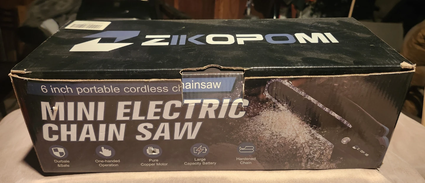 ZZIKOPOMI 6-inch Mini Electric Chainsaw
