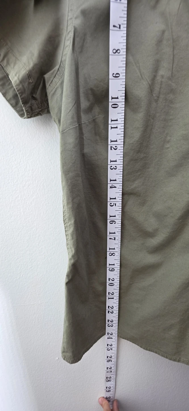 Eddie Bauer Women's Green Short Sleeve Button-Up Shirt - photo 3