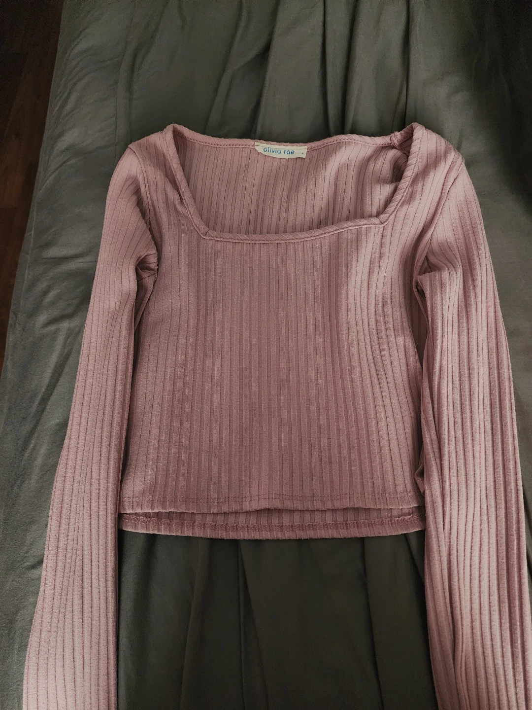 Olivia Rae Ribbed Long Sleeve Top