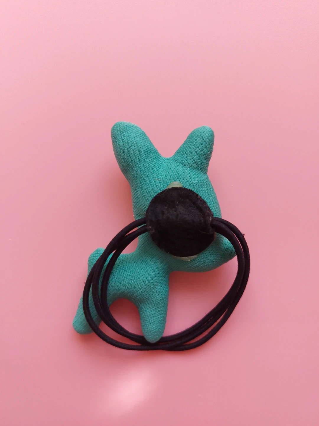 Teal Deer Plush Hair Tie - photo 2