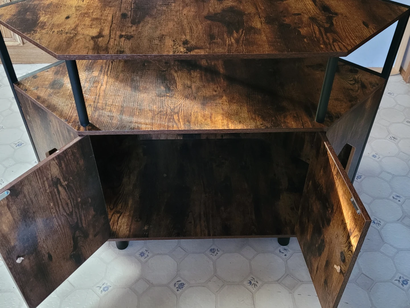 Rustic Brown Cat Litter Box Enclosure - photo 4