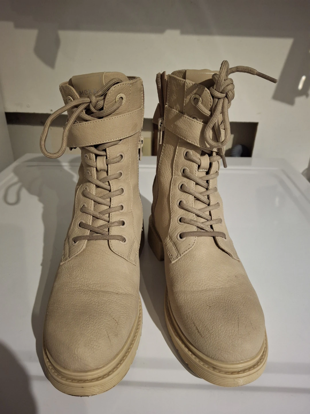 Mox Women's Lace-up Combat Boots Tan Size 7