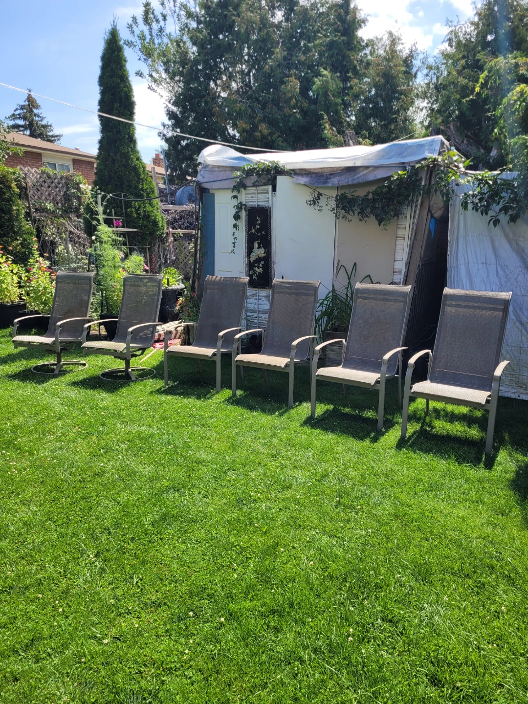 Set of 6 Outdoor Patio Chairs