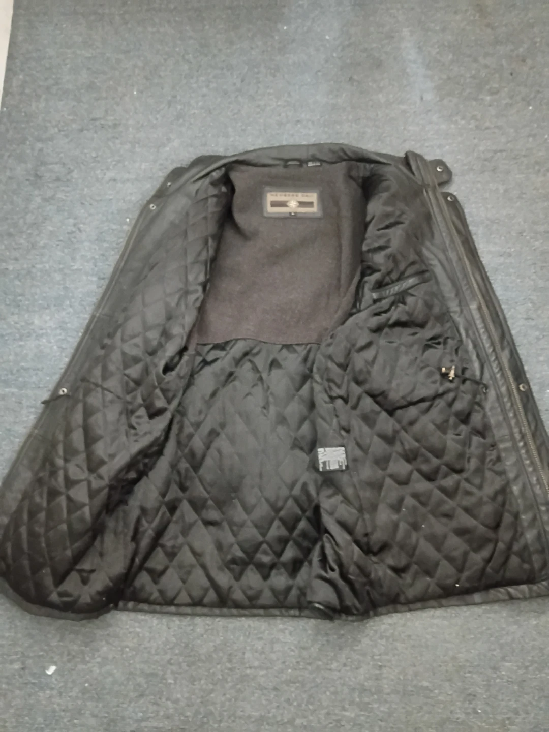 Members Only Leather Jacket - Black, Size L - photo 5