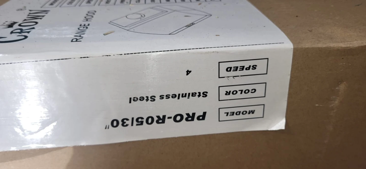 Crown Range Hood PRO-R05130 30" - photo 4