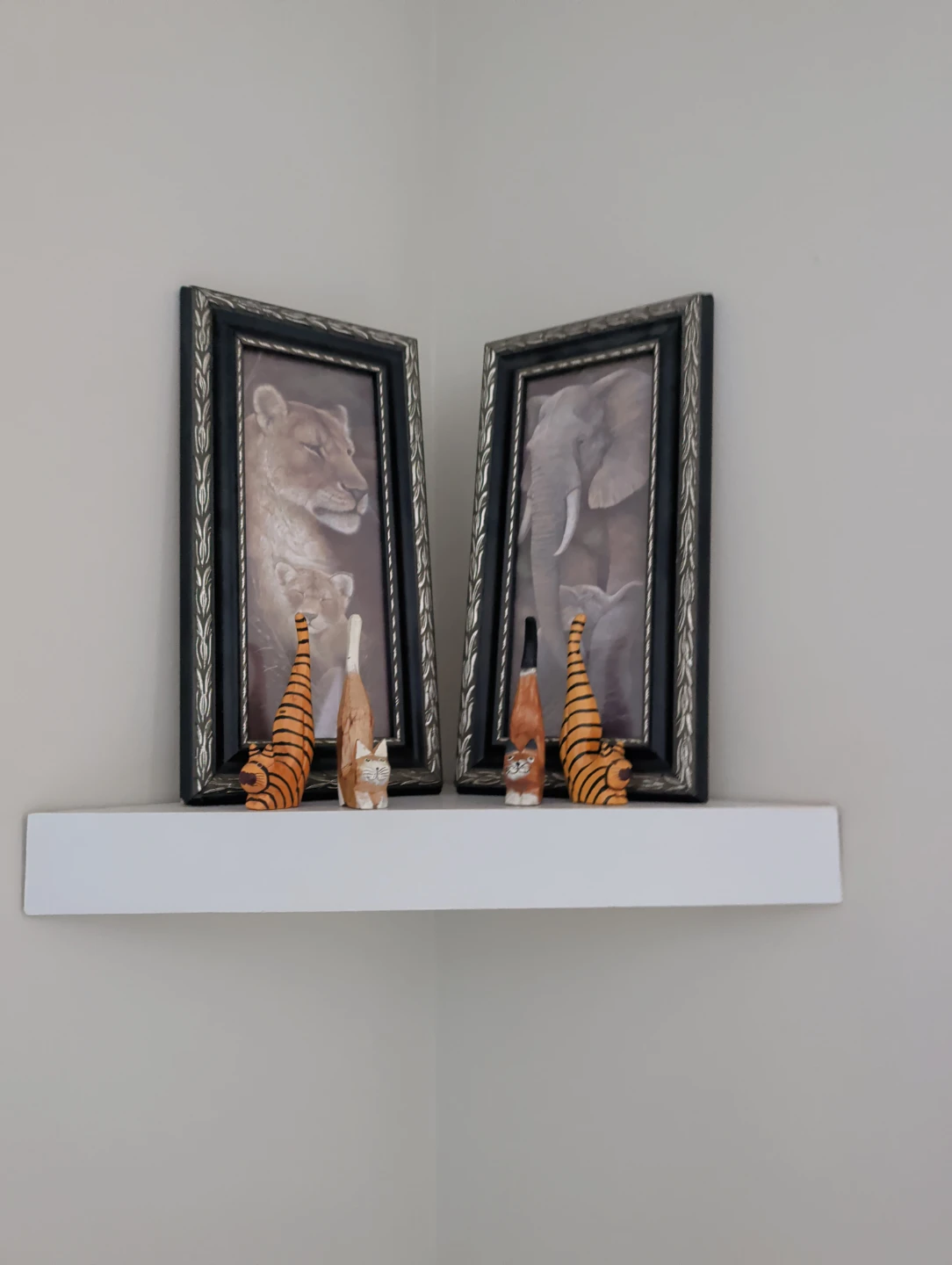 Framed Giraffe and Zebra Art Prints - photo 2