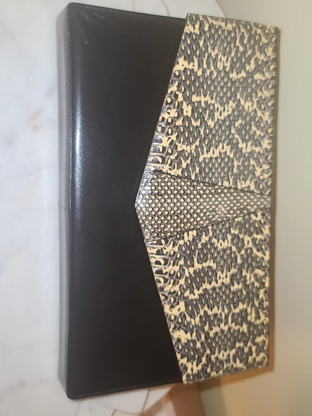 Bally Black Leather Clutch/Shoulder Bag