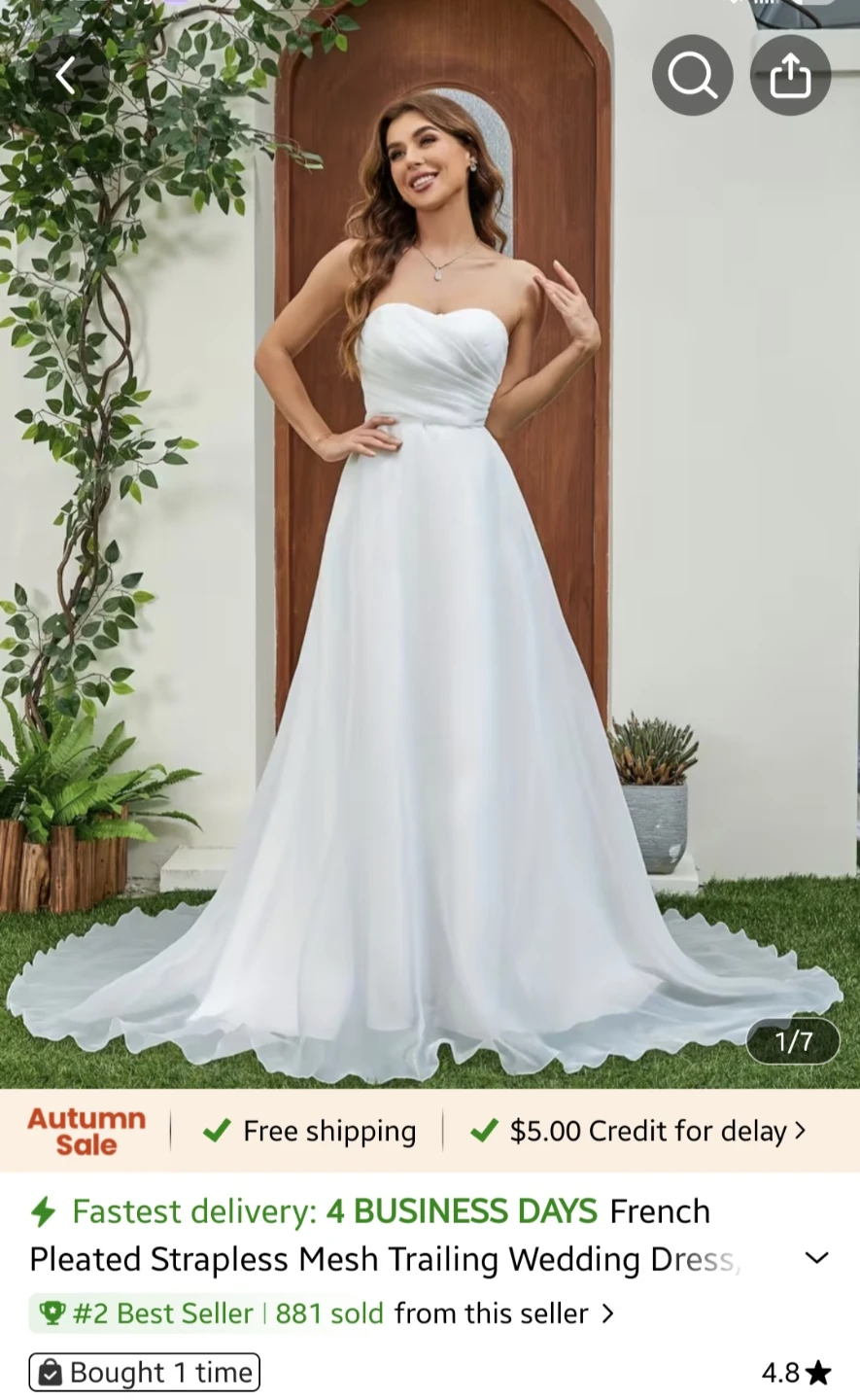 Strapless Wedding Dress