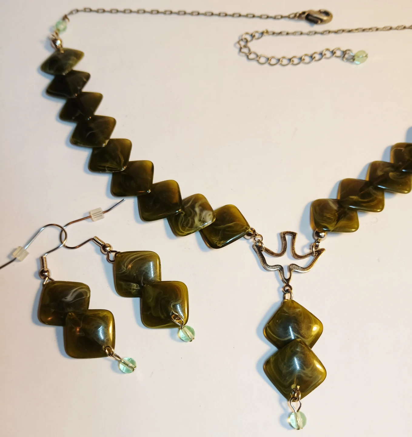 Fancy set: Choker necklace and earrings - photo 3