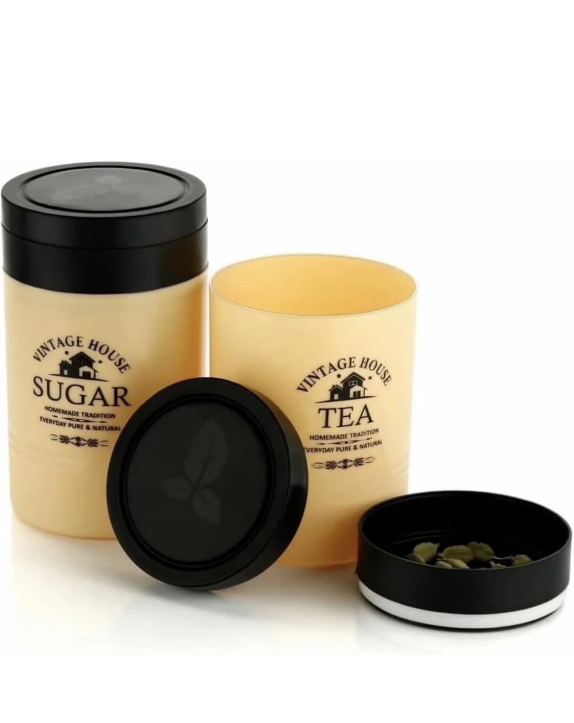 Vintage House Sugar & Tea Canisters