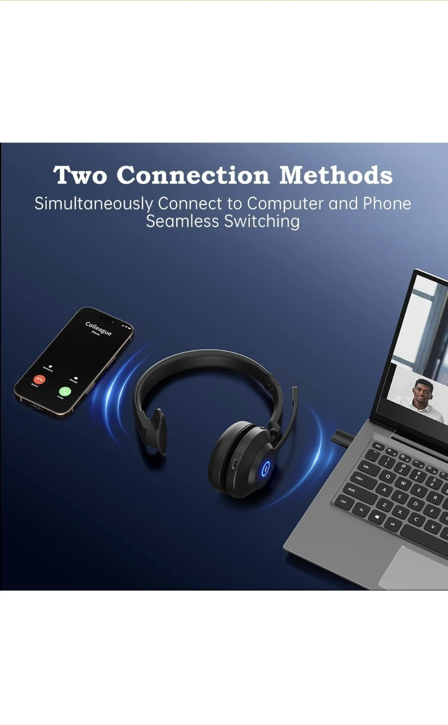 New Bluetooth Wireless Headset with Mic - photo 4