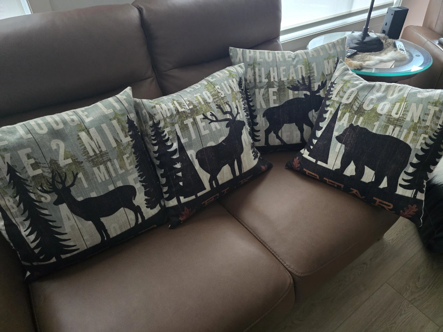 SET of 4x CABELLA'S WILDERNESS THEMED PILLOWS