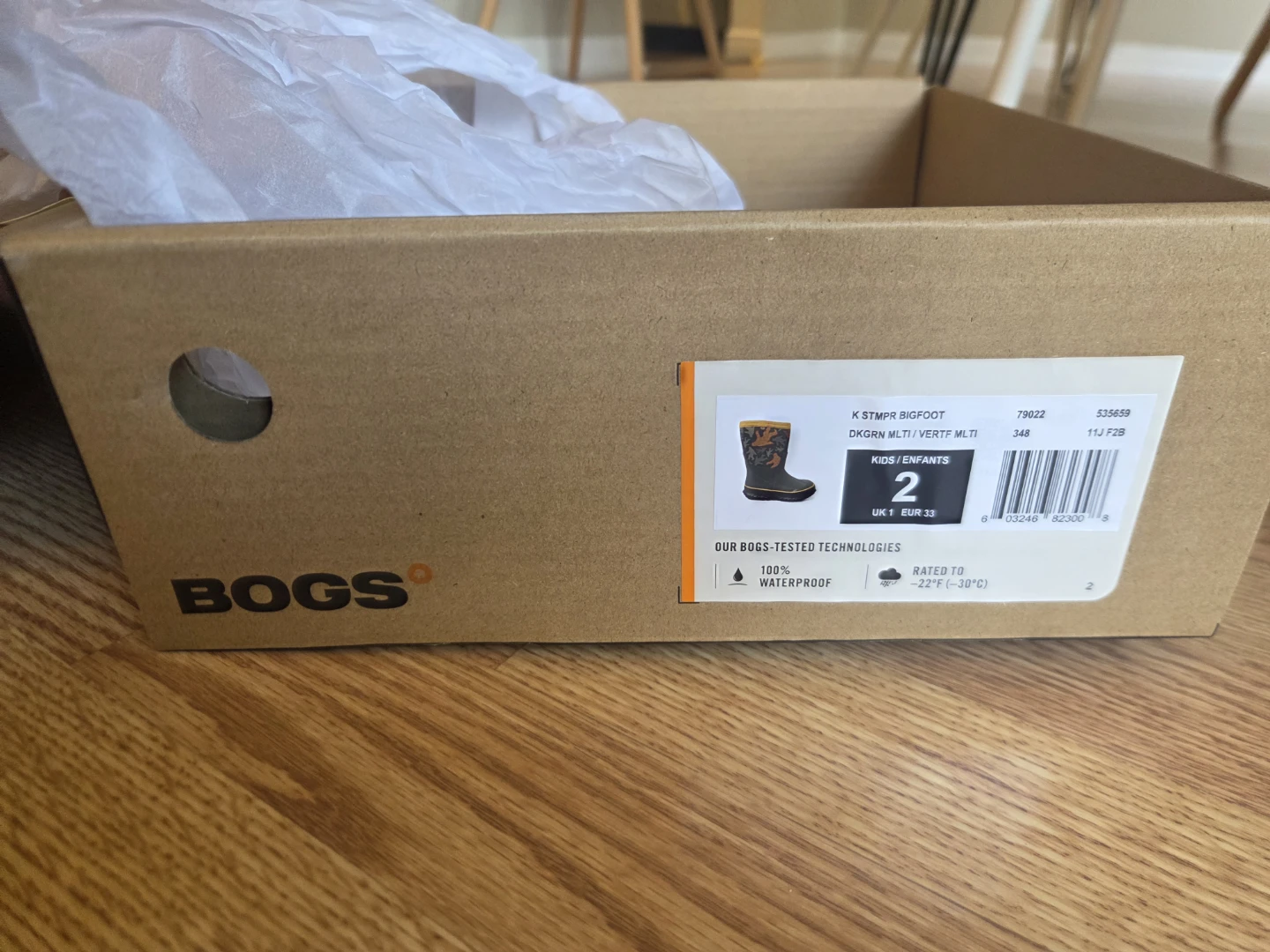 Brand new Size 2 Bogs K Classic Bigfoot Waterproof Boots - photo 2